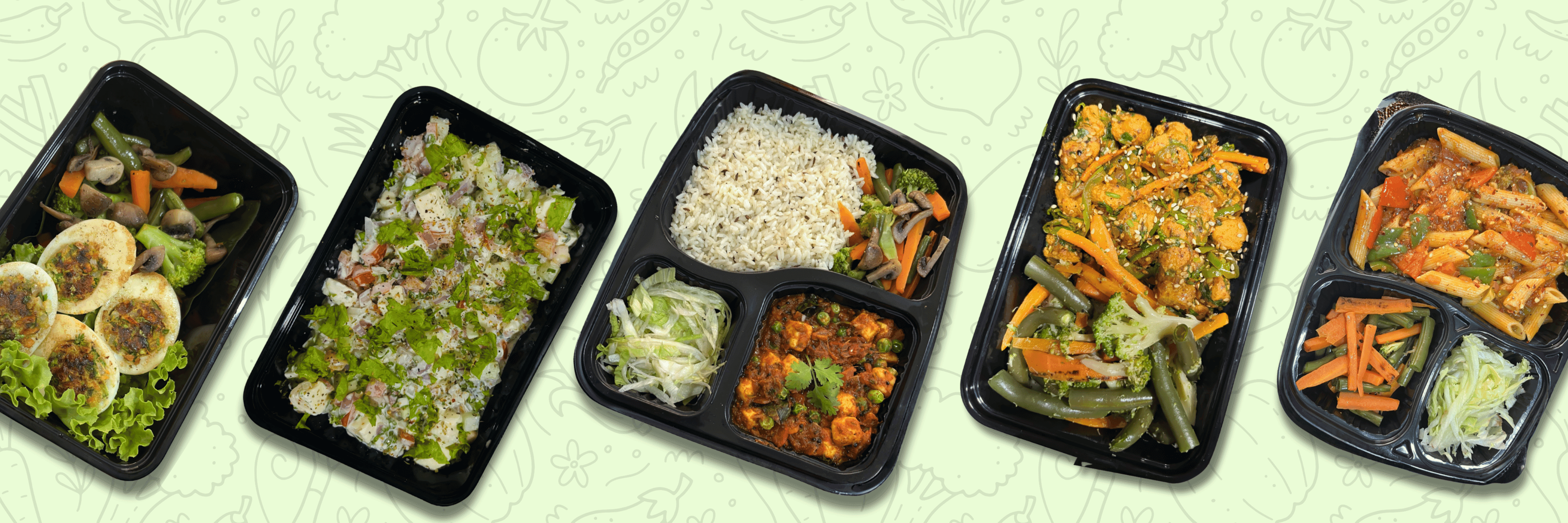 Portioned DietSculpt meal trays